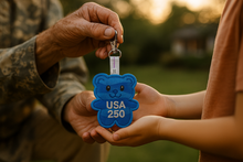 Load image into Gallery viewer, Patriotic Blue ComFYie™ Keychain