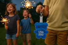Load image into Gallery viewer, Patriotic Blue ComFYie™ Keychain
